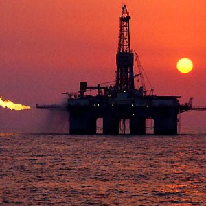 OilRigSunrise